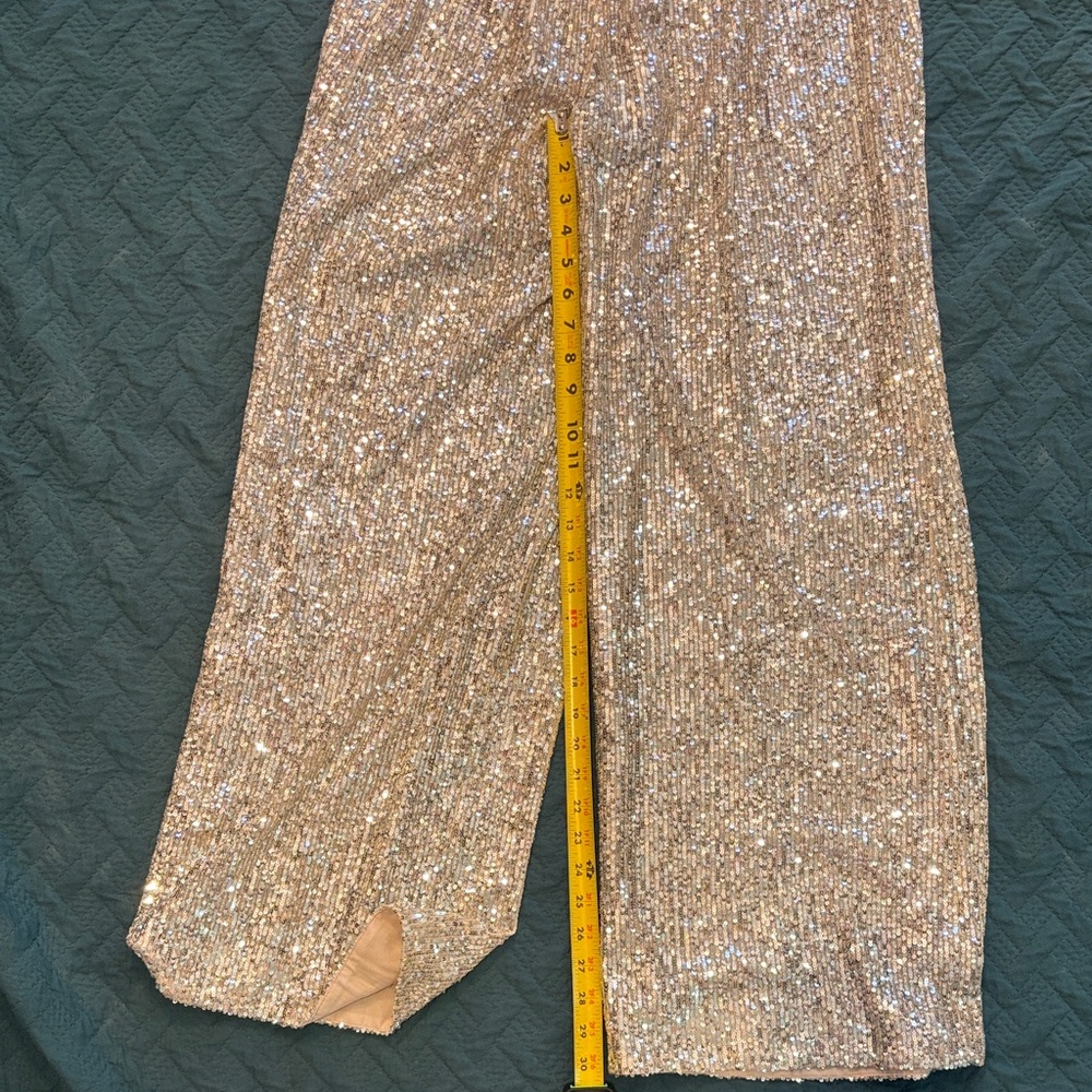 Banana Republic Sequin Pants in Silver and Cream - Picture 7 of 7